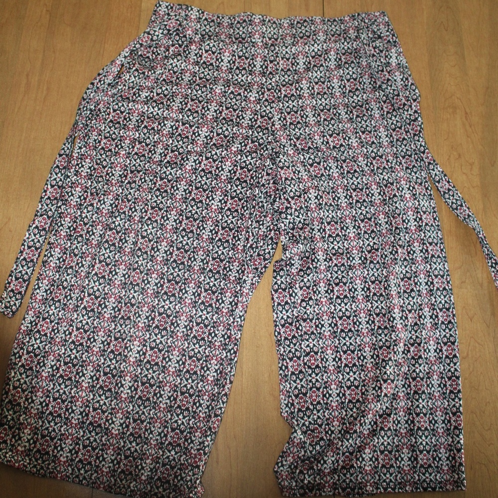 Red, black, white splotched.